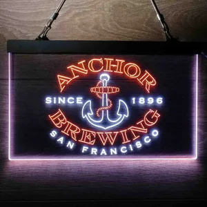Anchor Since 1896 Neon-Like LED Sign