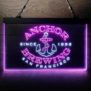 Anchor Since 1896 Neon-Like LED Sign
