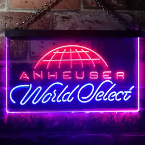 Anheuser World Select Globe Neon-Like LED Sign