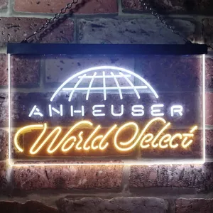 Anheuser World Select Globe Neon-Like LED Sign