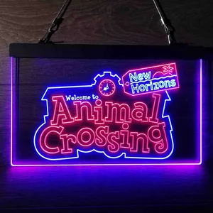 Animal Crossing New Horizons Neon-Like LED Sign