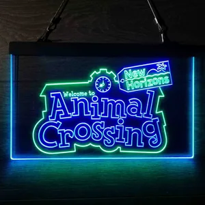 Animal Crossing New Horizons Neon-Like LED Sign