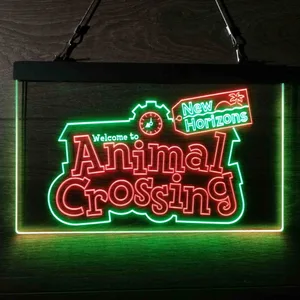 Animal Crossing New Horizons Neon-Like LED Sign