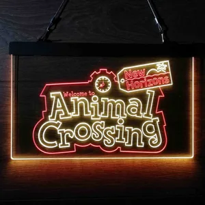 Animal Crossing New Horizons Neon-Like LED Sign