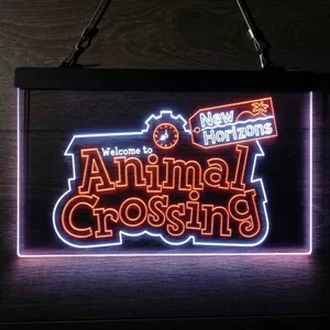 Animal Crossing New Horizons Neon-Like LED Sign