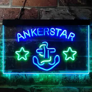 Ankerstar Anchor Cowboys Stars Neon-Like LED Sign