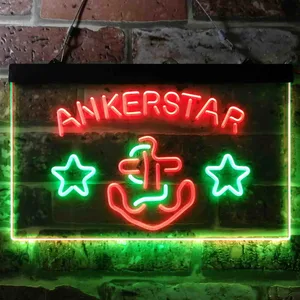 Ankerstar Anchor Cowboys Stars Neon-Like LED Sign