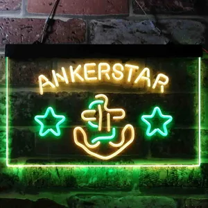 Ankerstar Anchor Cowboys Stars Neon-Like LED Sign