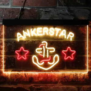 Ankerstar Anchor Cowboys Stars Neon-Like LED Sign