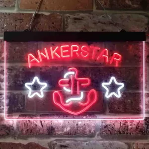 Ankerstar Anchor Cowboys Stars Neon-Like LED Sign