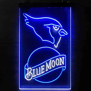 Arizona Cardinals Blue Moon Neon-Like LED Sign