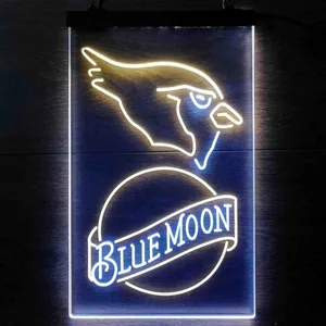Arizona Cardinals Blue Moon Neon-Like LED Sign