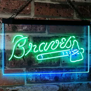 Atlanta Braves  Logo 1 Neon-Like LED Sign