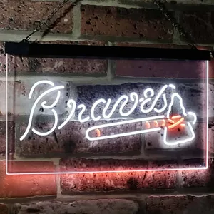 Atlanta Braves  Logo 1 Neon-Like LED Sign
