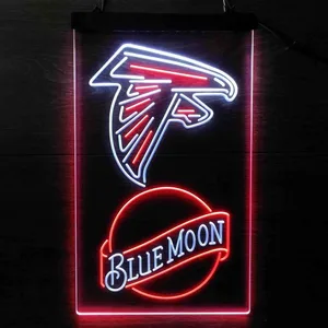 Atlanta Falcons Blue Moon Neon-Like LED Sign