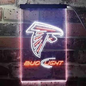 Atlanta Falcons Bud Light Neon-Like LED Sign