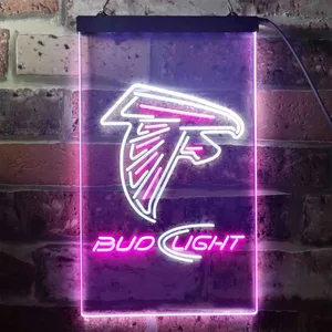 Atlanta Falcons Bud Light Neon-Like LED Sign