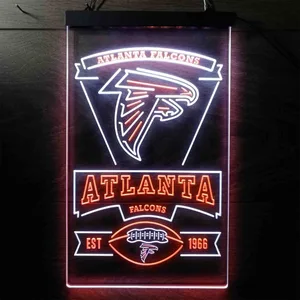 Atlanta Falcons EST 1966 Neon-Like LED Sign