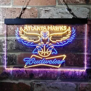 Atlanta Hawks Budweiser Neon-Like LED Sign