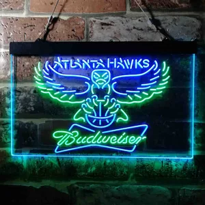 Atlanta Hawks Budweiser Neon-Like LED Sign