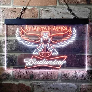 Atlanta Hawks Budweiser Neon-Like LED Sign