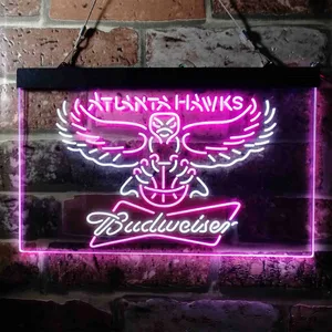 Atlanta Hawks Budweiser Neon-Like LED Sign