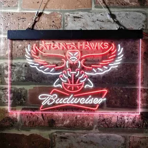 Atlanta Hawks Budweiser Neon-Like LED Sign