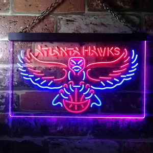 Atlanta Hawks Logo Neon-Like LED Sign - Legacy Edition