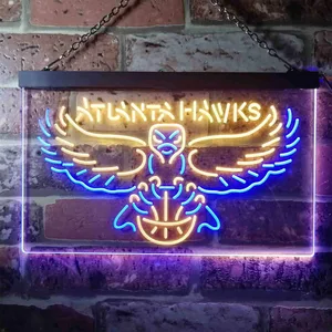 Atlanta Hawks Logo Neon-Like LED Sign - Legacy Edition