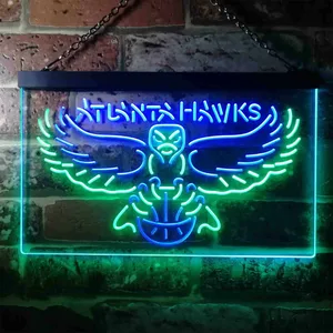 Atlanta Hawks Logo Neon-Like LED Sign - Legacy Edition