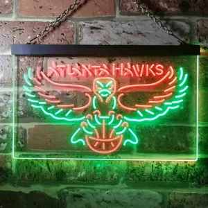 Atlanta Hawks Logo Neon-Like LED Sign - Legacy Edition