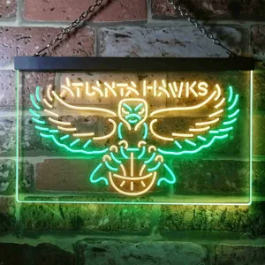 Atlanta Hawks Logo Neon-Like LED Sign - Legacy Edition