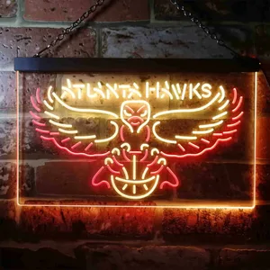 Atlanta Hawks Logo Neon-Like LED Sign - Legacy Edition