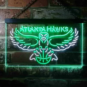 Atlanta Hawks Logo Neon-Like LED Sign - Legacy Edition
