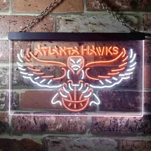 Atlanta Hawks Logo Neon-Like LED Sign - Legacy Edition