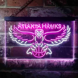 Atlanta Hawks Logo Neon-Like LED Sign - Legacy Edition