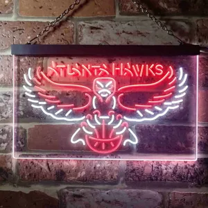Atlanta Hawks Logo Neon-Like LED Sign - Legacy Edition