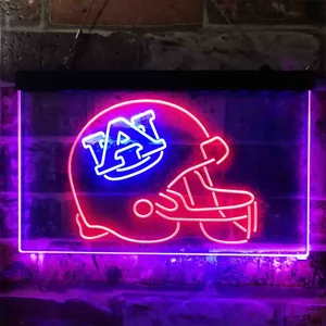 Auburn Tigers Helmet Neon-Like LED Sign