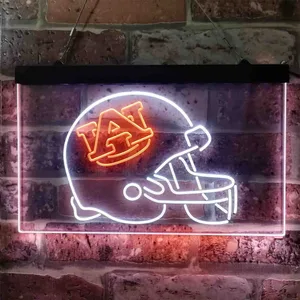 Auburn Tigers Helmet Neon-Like LED Sign