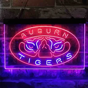 Auburn Tigers Tiger Eyes Logo Neon-Like LED Sign