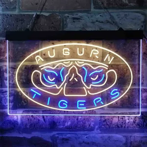 Auburn Tigers Tiger Eyes Logo Neon-Like LED Sign
