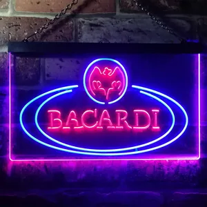 Bacardi Banner Logo Neon-Like LED Sign