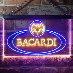 Bacardi Banner Logo Neon-Like LED Sign