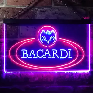 Bacardi Banner Logo Neon-Like LED Sign