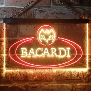 Bacardi Banner Logo Neon-Like LED Sign