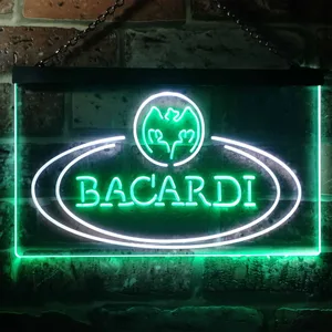 Bacardi Banner Logo Neon-Like LED Sign