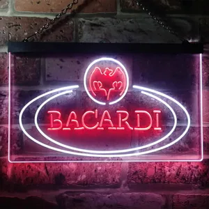 Bacardi Banner Logo Neon-Like LED Sign