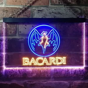 Bacardi  Bat Banner Neon-Like LED Sign