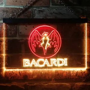 Bacardi  Bat Banner Neon-Like LED Sign