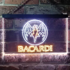 Bacardi  Bat Banner Neon-Like LED Sign